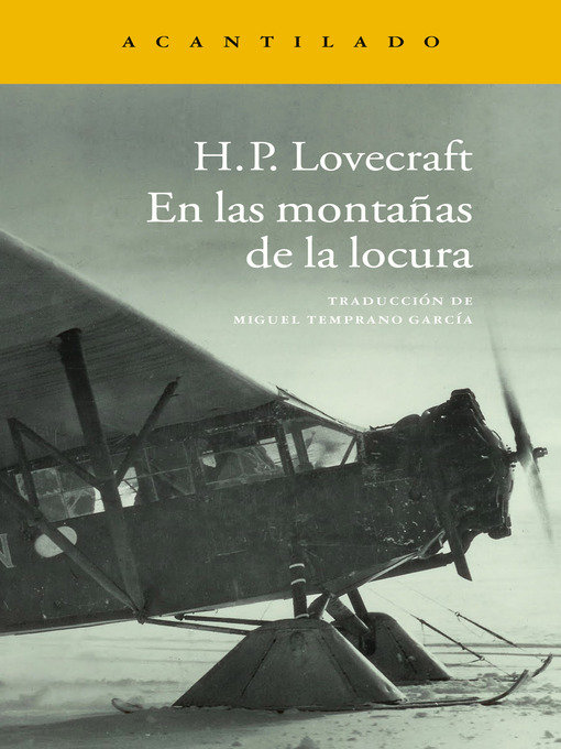 Title details for En las montañas de la locura by Howard Phillips Lovecraft - Wait list